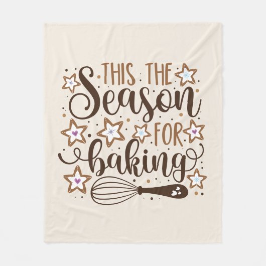 Couverture Polaire Fun 'Tis Season for Baking Design (Devant)