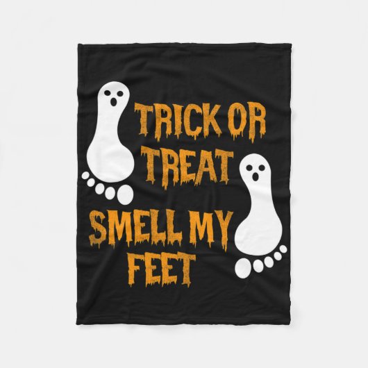 Couverture Polaire Fun Trick Ou Treat Smell My Feed Halloween (Devant)