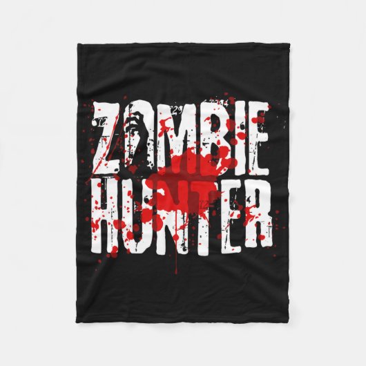 Couverture Polaire Fun Zombie Hunter Design Pour Garçons Filles Hallo (Devant)