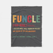 Couverture Polaire Funcle Funny Uncle Definition Awesome Legend Hero (Devant)