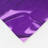 Couverture Polaire Funky Bold Boho Purple Digital Abstrait Fractal (Coin)