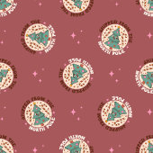 Couverture Polaire Funky Christmas Blanket 70s Pastel Holiday Joy