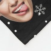 Couverture Polaire Funky Custom 4 Visages Photo Noël Chapeaux de Père (Coin)