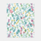 Couverture Polaire Funky Cute coloré Joyeux À petits pois d'été Motif (Devant)