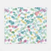 Couverture Polaire Funky Cute coloré Joyeux À petits pois d'été Motif (Devant (Horizontal))