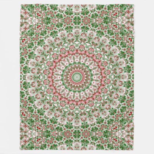 Couverture Polaire Funky Intricte Boho Eclectique Hippie Xmas Mandala (Devant)
