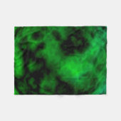 Couverture Polaire Funky Neon Green Emerald Halloween Abstrait (Devant (Horizontal))