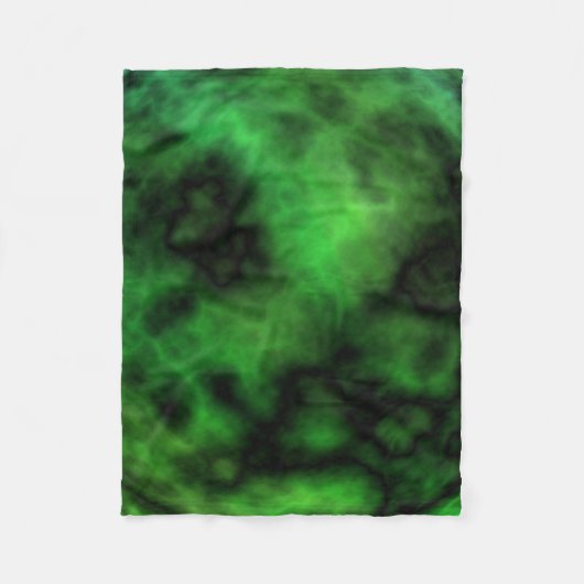 Couverture Polaire Funky Neon Green Emerald Halloween Abstrait (Devant)