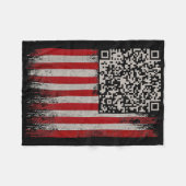 Couverture Polaire Funky Qr Trump Dancing Code (Devant (Horizontal))
