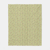 Couverture Polaire Funky Retro Perle d'Olive Personnalisé Couleurs Mo (Devant)