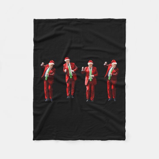 Couverture Polaire Funky Trump Dance Noël Noël Noël Noël Noël Noël No (Devant)