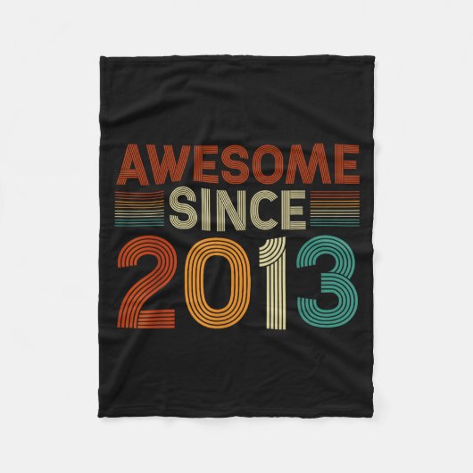 Couverture Polaire Funny 12 Year Old Awesome Since 2013 Birthday Son (Devant)