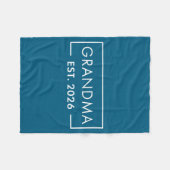 Couverture Polaire Funny 1st Time Grandma Est 2026 New Grandma  (Devant (Horizontal))