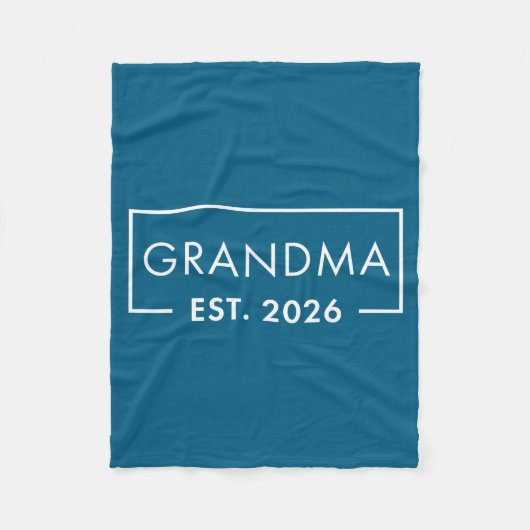 Couverture Polaire Funny 1st Time Grandma Est 2026 New Grandma  (Devant)