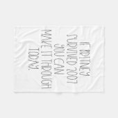 Couverture Polaire Funny 2007 Britney Motivational  (Devant (Horizontal))