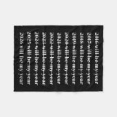 Couverture Polaire Funny 2026 Will Be My Year Humor Motivational New  (Devant (Horizontal))