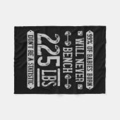 Couverture Polaire Funny 225 Pound Banch Presse Gym - Ne Soyez Pas Un (Devant (Horizontal))