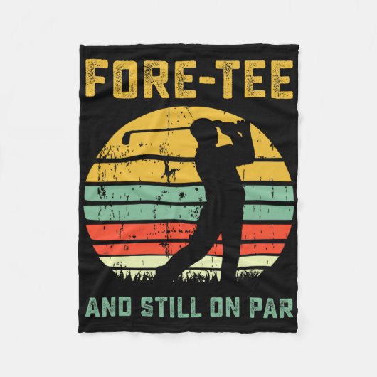 Couverture Polaire Funny 40th Birthday Golf Pun Golfing 40 Year Old G (Devant)