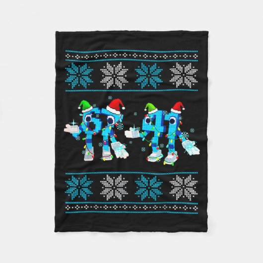 Couverture Polaire Funny 67 And 41 Christmas Ugly Sweater For Boys Ki (Devant)