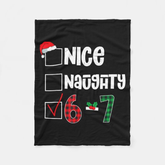 Couverture Polaire Funny 67 Christmas Meme Six Seven Xmas 6-7 Boys Ki (Devant)