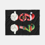 Couverture Polaire Funny 67 Christmas Pajamas Six Seven Meme 6 7 Elf (Devant (Horizontal))