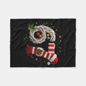 Couverture Polaire Funny 67 Christmas Xmas Six Seven F 6 7 Santa Hat (Devant (Horizontal))