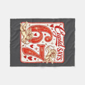 Couverture Polaire Funny 67 Cud Says 67 Valentine Couple Matching Six (Devant (Horizontal))