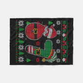 Couverture Polaire Funny 67 Meme 6 7 Ugly Sweater For Christmas Boys  (Devant (Horizontal))