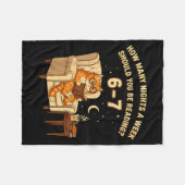 Couverture Polaire Funny 67 Meme Reading School Librarian Teacher Bra (Devant (Horizontal))