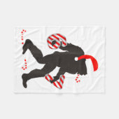 Couverture Polaire Funny 67 Meme With Bigfoot And Candy Canes Christm (Devant (Horizontal))