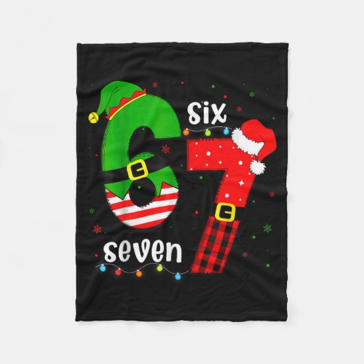 Couverture Polaire Funny 67 Six Seven Christmas Boys Girls Kids Teens (Devant)