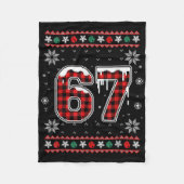 Couverture Polaire Funny 67 Six Seven Squad Meme Christmas Ugly Sweat (Devant)