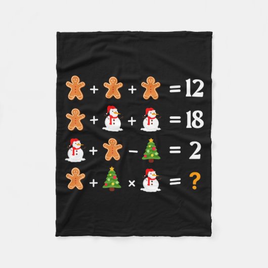 Couverture Polaire Funny 6 7 Meme Christmas Order Of Operations Math (Devant)