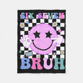 Couverture Polaire Funny 6 7 Meme Cute Gen Alpha Teacher Six Seven Br