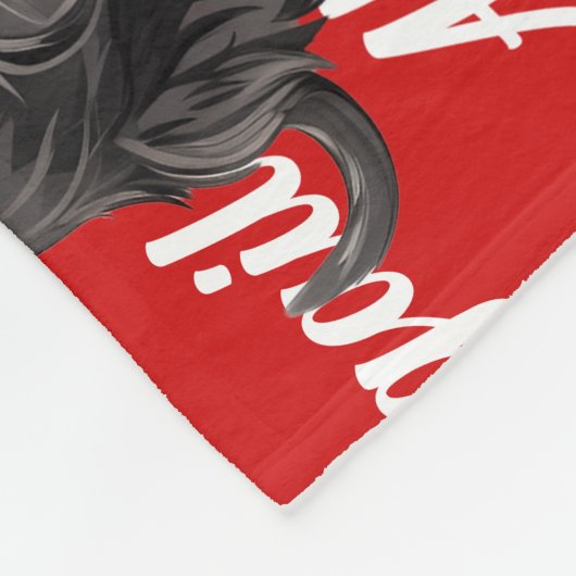 Couverture Polaire Funny Affenpinscher Nom du chien Motif Noël (Coin)