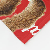 Couverture Polaire Funny Airedale Terrier Nom Motif Noël (Coin)