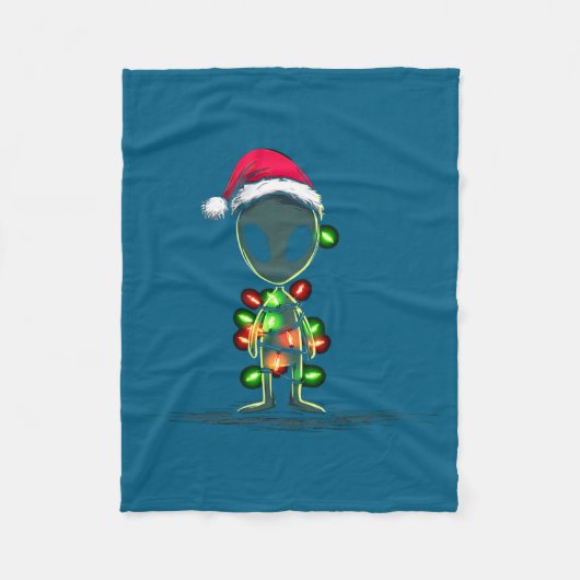 Couverture Polaire Funny Alien Christmas Graphics Lights Lover Extrat (Devant)