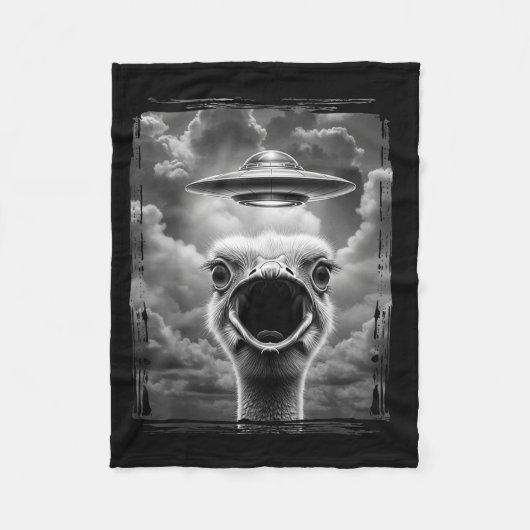 Couverture Polaire Funny Alien Turkey Ufo Selfie Thanksgiving Meme (Devant)