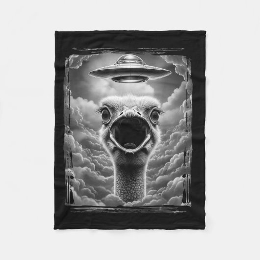 Couverture Polaire Funny Alien Turkey Ufo Selfie Thanksgiving Men Wom (Devant)