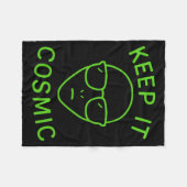Couverture Polaire Funny Alien Ufo Area 51 - Keep It Cosmic Comfort C (Devant (Horizontal))