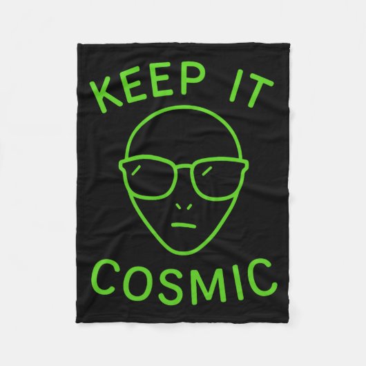 Couverture Polaire Funny Alien Ufo Area 51 - Keep It Cosmic Comfort C (Devant)