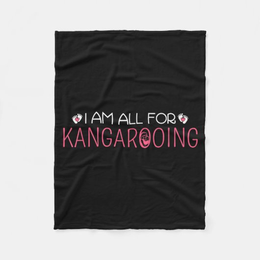 Couverture Polaire Funny &amp; Cute I Am All For Kangarooing - Nicu N (Devant)