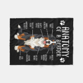 Couverture Polaire Funny Anatomy Bernese Mountain Dog Cute Berner Lov (Devant (Horizontal))