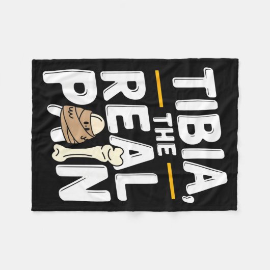 Couverture Polaire Funny Anatomy Going Tibia Okay Broken Leg Gift For (Devant (Horizontal))