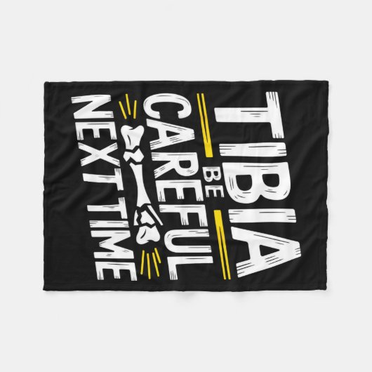 Couverture Polaire Funny Anatomy Going Tibia Okay Broken Leg Gift For (Devant (Horizontal))