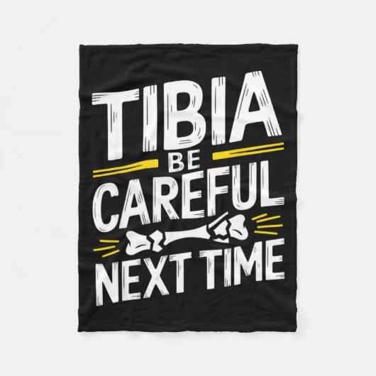 Couverture Polaire Funny Anatomy Going Tibia Okay Broken Leg Gift For (Devant)