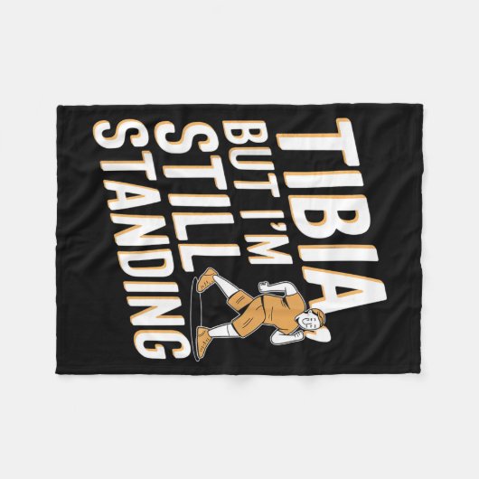 Couverture Polaire Funny Anatomy Going Tibia Okay Broken Leg Gift For (Devant (Horizontal))