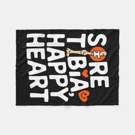 Couverture Polaire Funny Anatomy Going Tibia Okay Broken Leg Gift For (Devant (Horizontal))