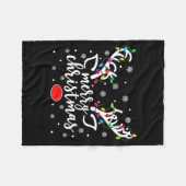 Couverture Polaire Funny Anti Trump Christmas Reindeer Funny Feminist (Devant (Horizontal))