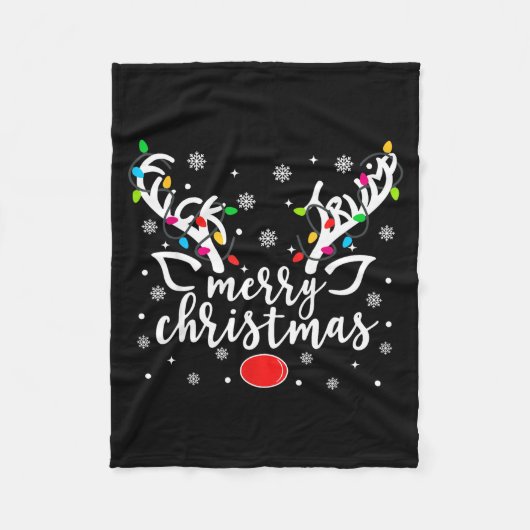Couverture Polaire Funny Anti Trump Christmas Reindeer Funny Feminist (Devant)